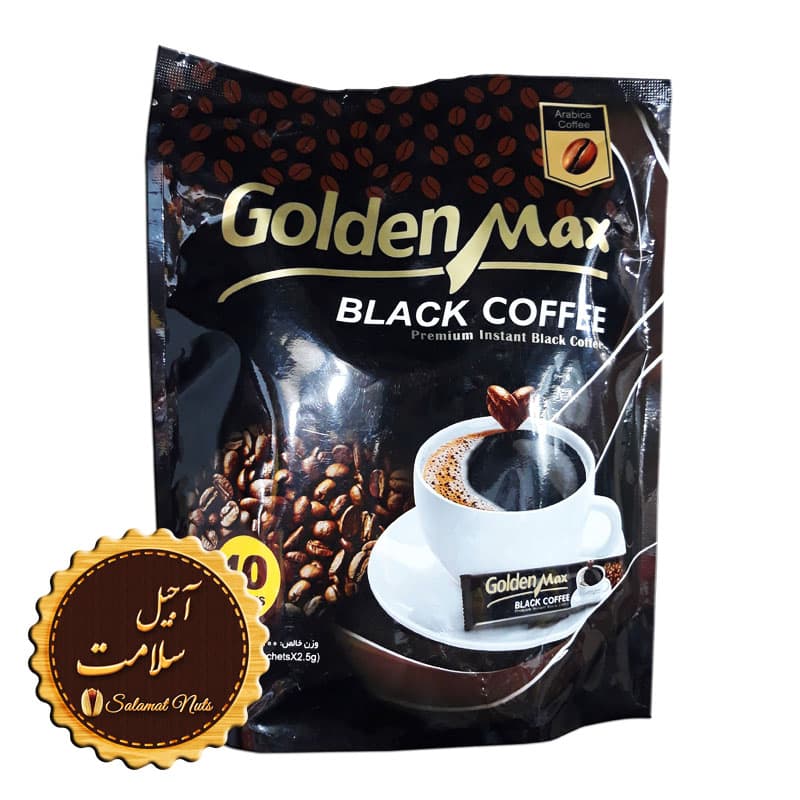 قهوه فوری گلدن مکس بلک 40 عددی قهوه فوری گلدن مکس بلک 40 عددی